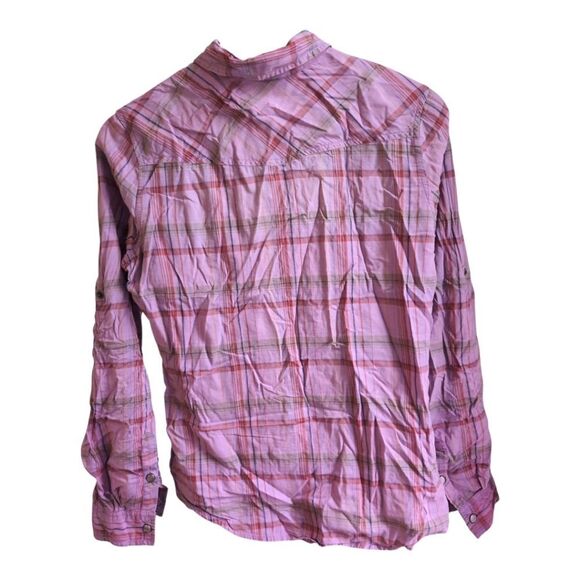 mossimo Western Lilac Plaid Button-Up Shirt Size M - Picture 7 of 7